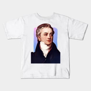 British Polymath Thomas Young illustration Kids T-Shirt